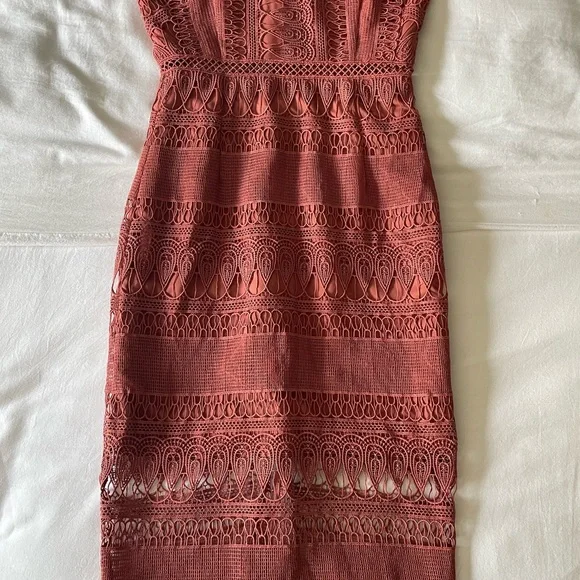 Crochet Style Dress - Picture 3 of 6